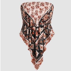 retro floral tube top from cider ($14) M